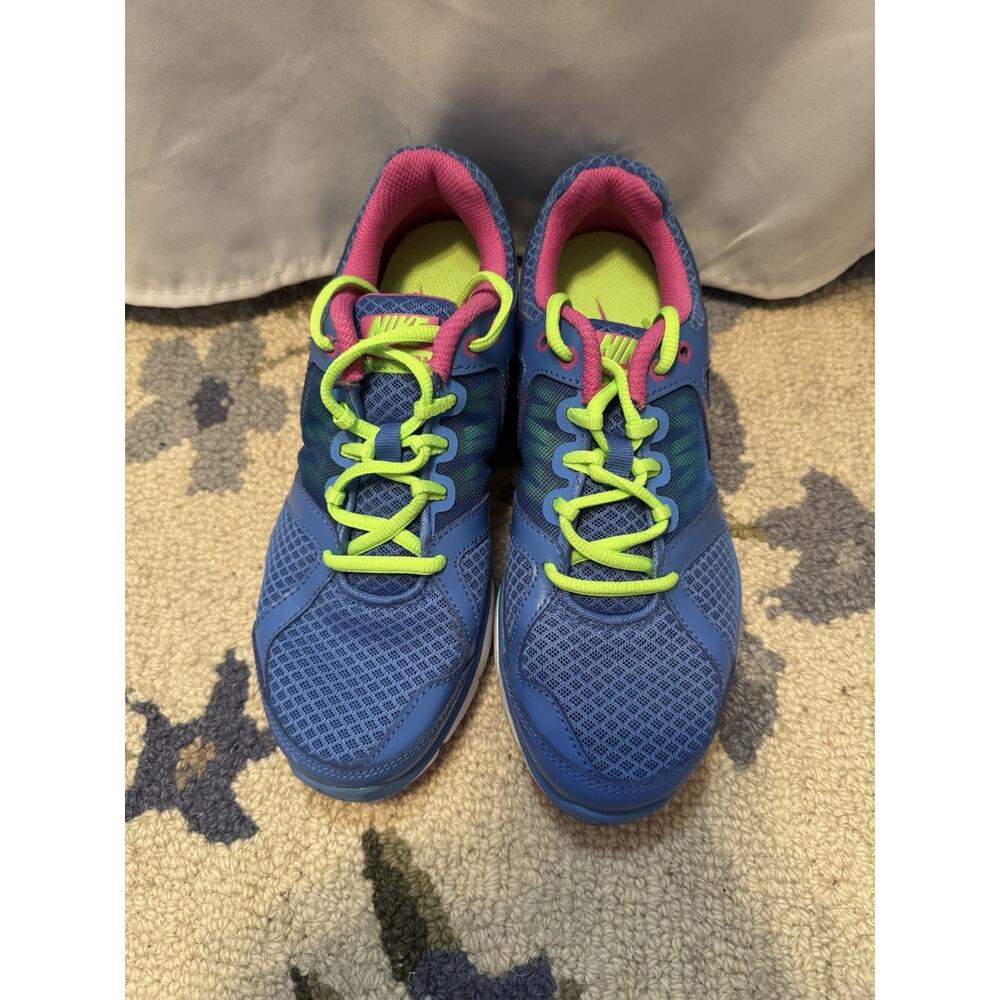 Nike LunarLon Running Shoes Blue Pink Green Women’s Size 6 Athletic Trainer - Picture 2 of 9